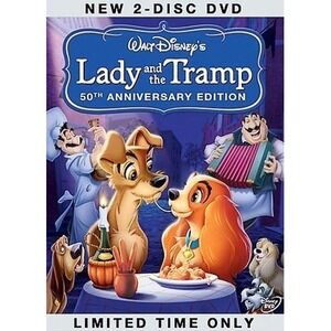 walt disney's Lady and the Tramp platinum edition 50th ann DVD, 2006 2-Disc Set
